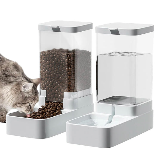 Distributeur Croquettes et eau Chat | Blanco